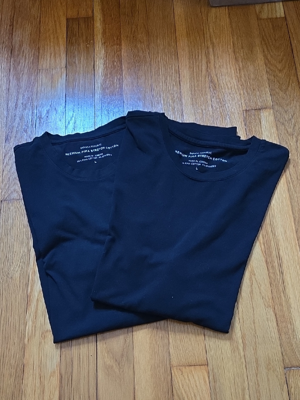 Banana Republic Black Short Sleeve Crew Neck Tee (2-Pack)